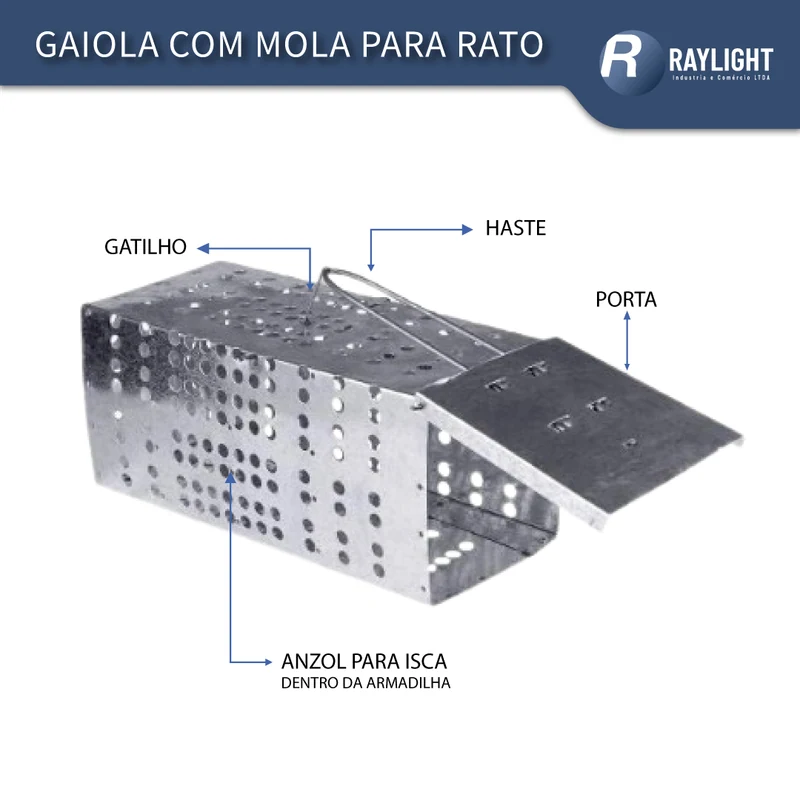 Gaiola Grande com Mola Pega Rato, foto 4